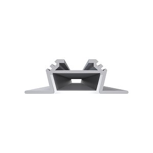 Профиль угловой накладной Apeyron ширина ленты до 10мм (рассеиватель, заглушки - 2шт) 08-03