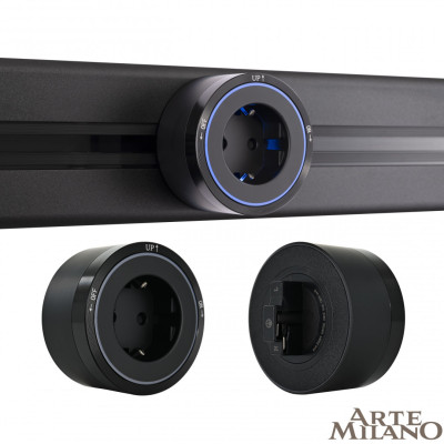 Трековая розетка Arte Milano Am-track-sockets 380066TS LEDES Black 1856₽