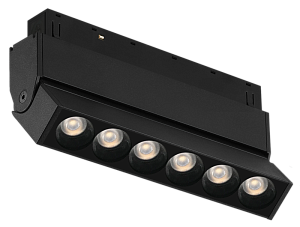 Трековый магнитный светильник iLedex Vision 4822-003-L120-6W-38DG-3000K-BK