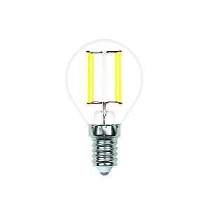 Лампа светодиодная филаментная Volpe E14 7W 3000K шар прозрачный LED-G45-7W/3000K/E14/CL/SLF UL-00008318
