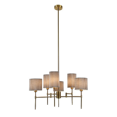 Люстра на штанге Indigo Plisse 130336R Brass V000536 8660₽