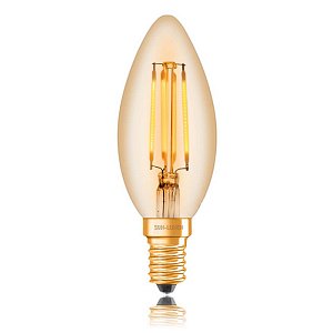 Лампа светодиодная филаментная диммируемая Sun Lumen E14 4W 2200K золотая 057-332