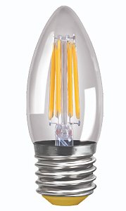 Лампа светодиодная Voltega E27 6W 2800K прозрачная VG10-C1E27warm6W-F 7046