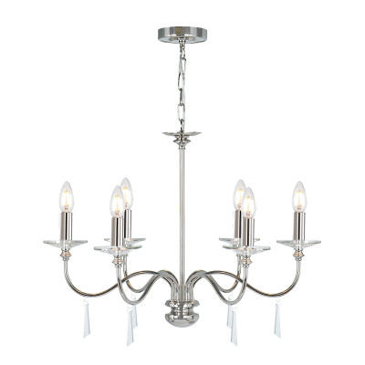 Подвесная люстра Elstead Lighting Finsbury park FP6-POL-NICKEL 129231₽