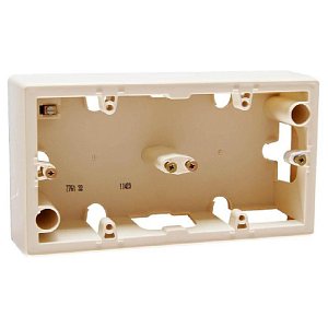 Коробка накладного монтажа 2-постовая Legrand Galea Valena слоновая кость 776132