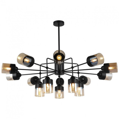 Люстра на штанге IMEX MD74785-15-S-BK 10190₽