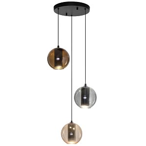 Подвесной светильник Eurosvet Cobble 50258/3 LED дымчатый/ бежевый/ шоколад a064554