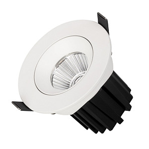 Встраиваемый светильник Arlight MS-ATOLL-BUILT-TURN-R94-10W Warm3000 (WH, 60 deg, 230V) 044603