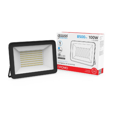 Прожектор светодиодный Gauss Elementary Промо 100W 6500К 613100100P 1490₽