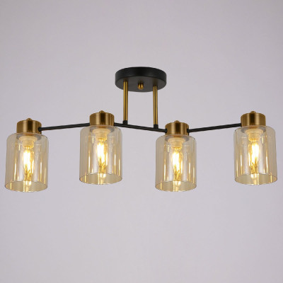 Потолочная люстра Illumico IL6111-4COU-79 BK GD Qui 4630₽