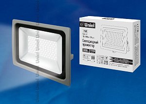 Прожектор светодиодный (UL-00002020) Uniel 200W 6500K ULF-F16-200W/DW IP65 185-240В Silver