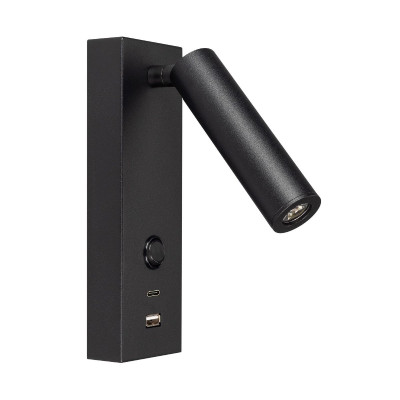 Спот Arlight SP-BED-CHARGE-S60x125-3W Warm3000 BK 20 deg 230V USB-A USB-C 0296291 9742₽