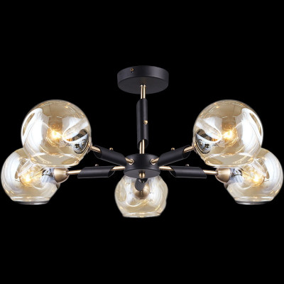 Люстра на штанге Illumico IL9474-5CSQ-79 BK AB 3460₽