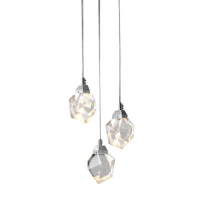 Подвесной светильник Delight Collection Crystal rock OM820083-3C MD-020B-3 chrome 28200₽