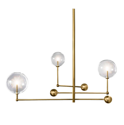 Люстра на штанге Delight Collection Globe Mobile KG0835P-3 brass 43730₽