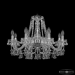 Подвесная люстра Bohemia Ivele Crystal 1409/8/240 Ni