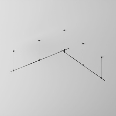 Основание двухуровневое на тросовых подвесах Hang для трековых светильников Maytoni Technical Flarity TFC-Flar-H06-B 38130₽