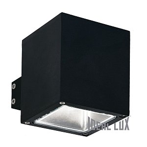 Уличный настенный светильник Ideal Lux Snif Square AP1 Nero 123080