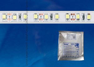 Светодиодная влагозащищенная лента Uniel (11044) 19,2W/m 120LED/m 2835SMD холодный белый 5M ULS-2835-120LED/m-10mm-IP68-DC12V-19,2W/m-5M-DW